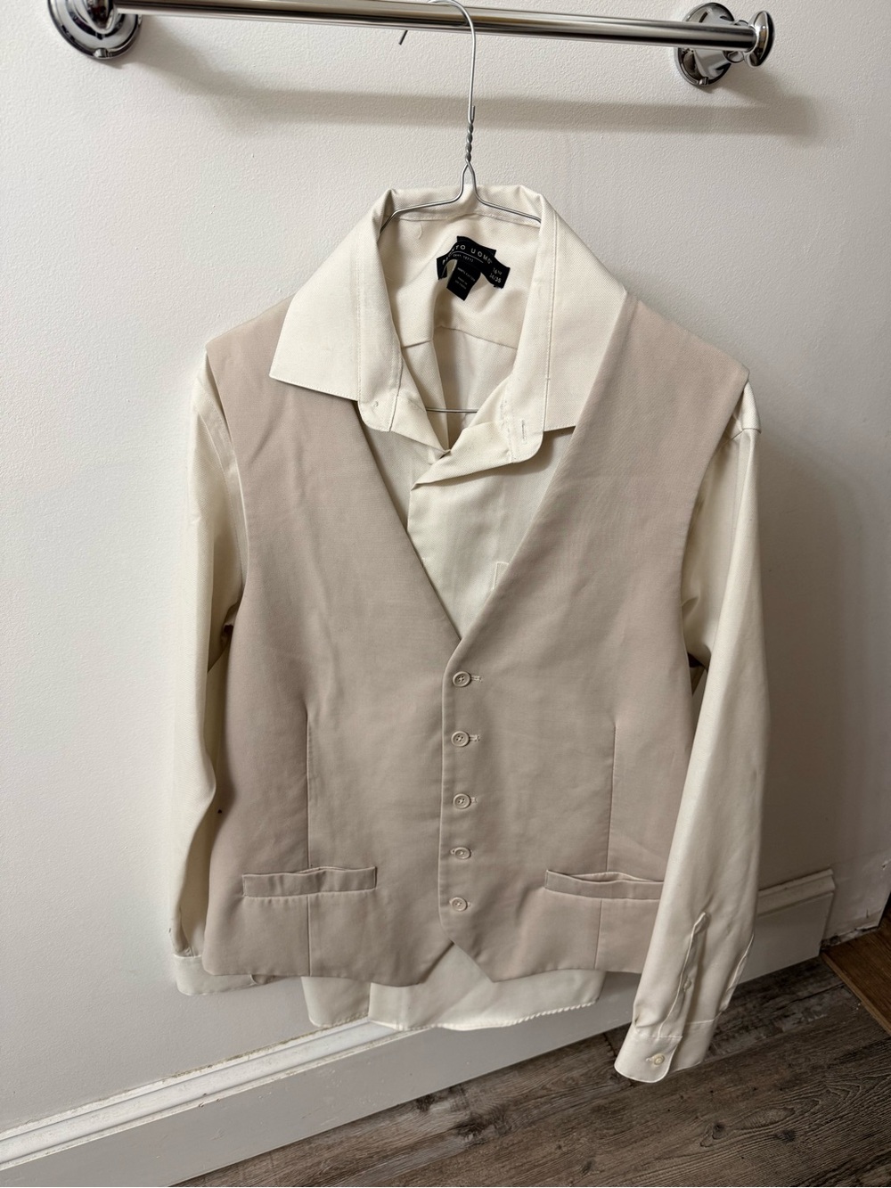 Pronto Uomo Beige Dress Vest